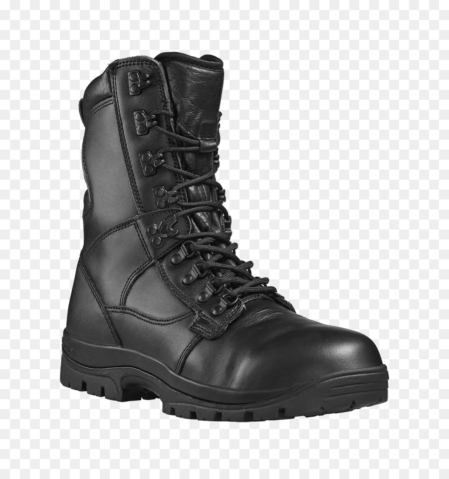 Bota Negra，Con Cordones PNG