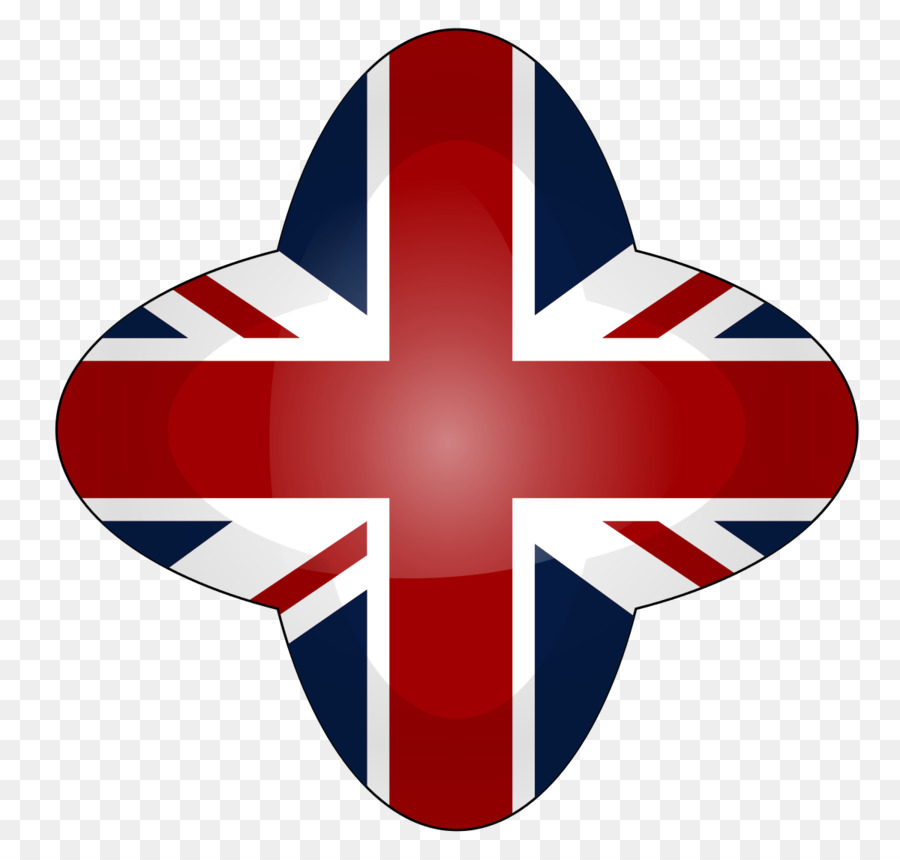 Union Jack Corazón，Reino Unido PNG