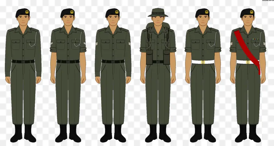 Uniformes Militares，Soldados PNG