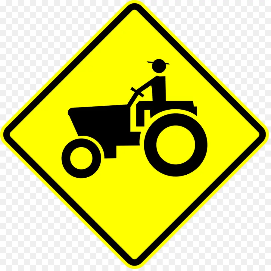 Signo De Tractor，Amarillo PNG