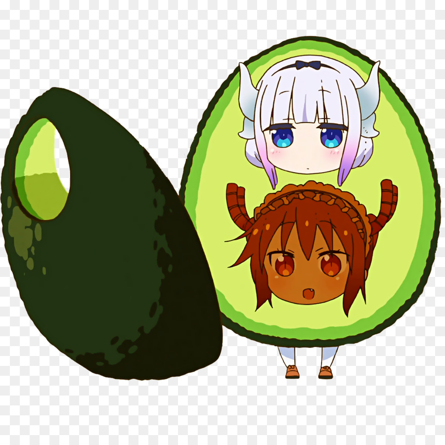 Personajes De Anime En Aguacate，Animado PNG