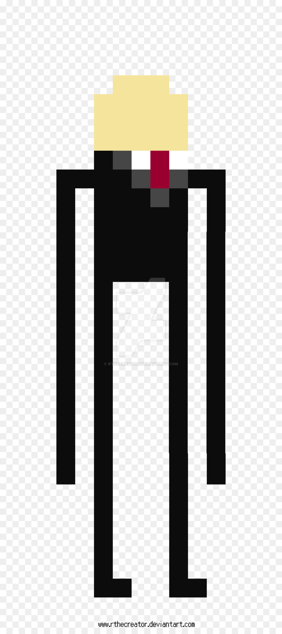 Slenderman，8bit PNG