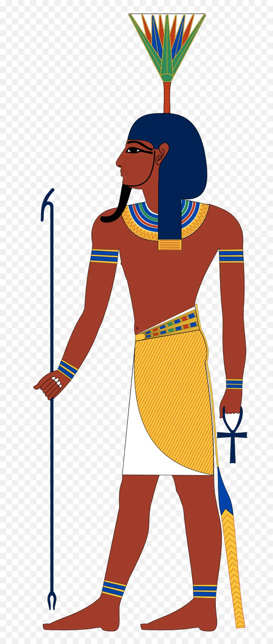 Nefertem，Los Dioses Del Antiguo Egipto PNG