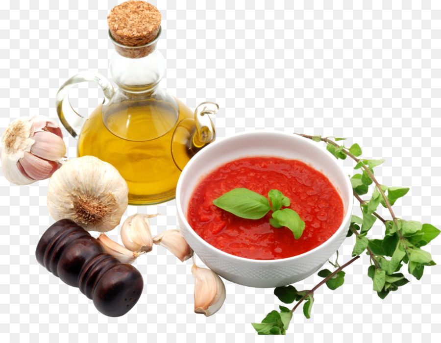 Aceite De Oliva Y Salsa De Tomate，Ajo PNG