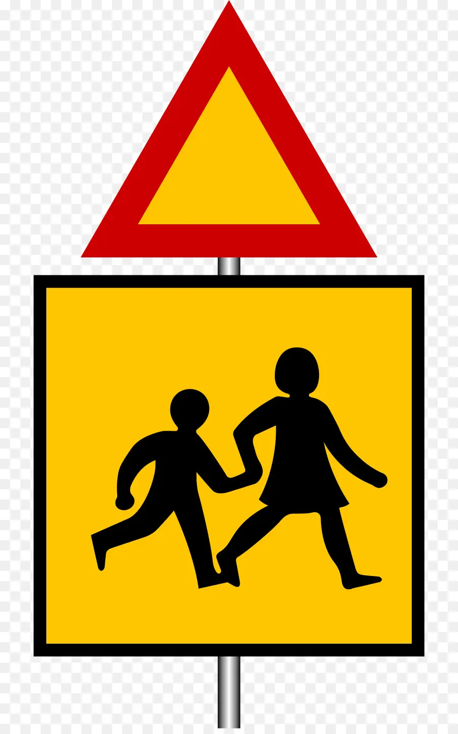 Señal De Cruce Escolar，Niños PNG