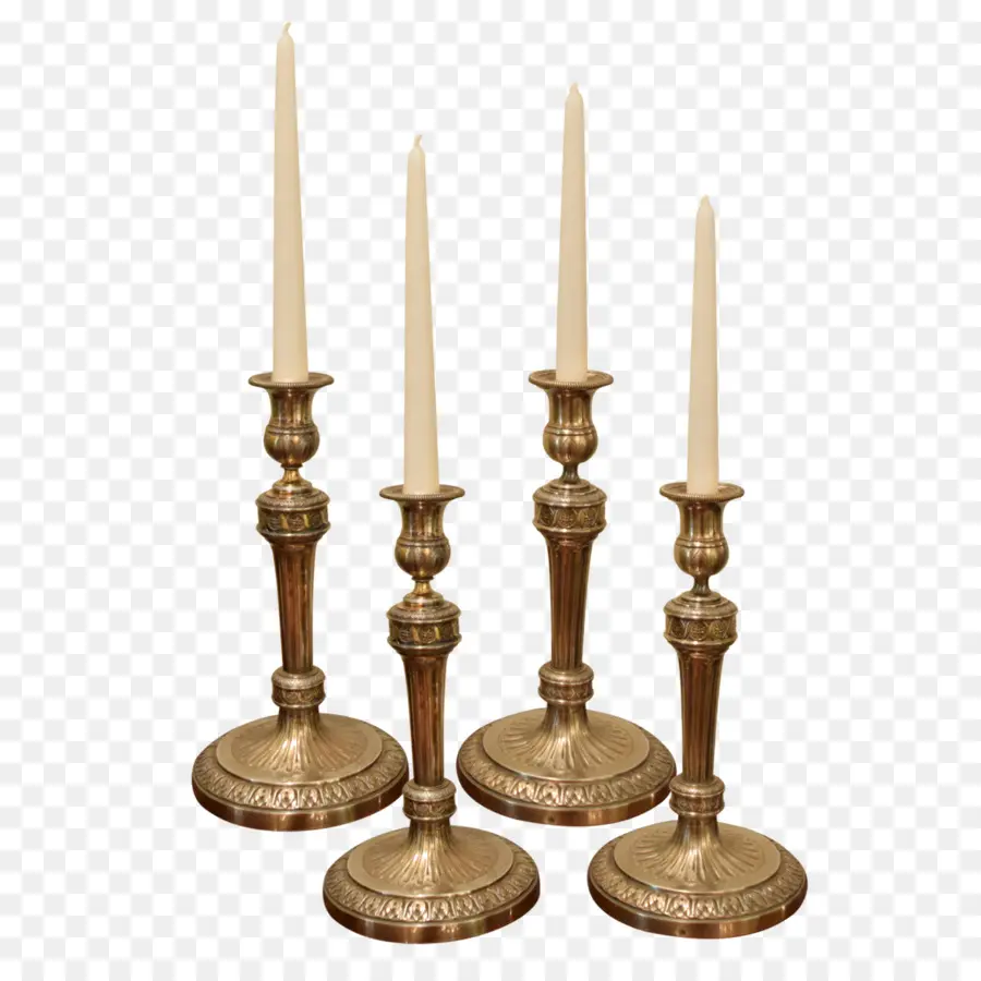 Candelabros De Latón，Velas PNG