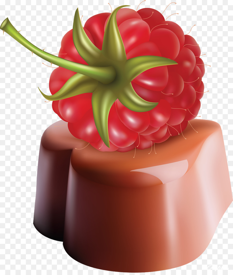 Frambuesa Sobre Chocolate，Postre PNG