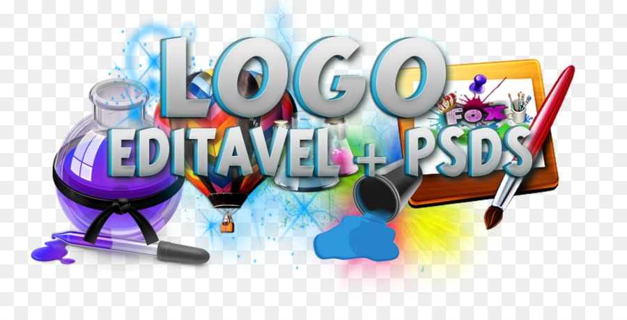 Logotipo Editable，Brocha PNG