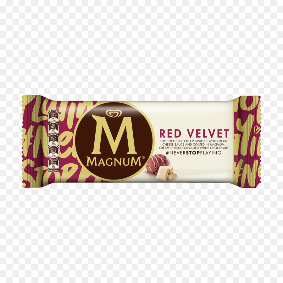 Helado Magnum Red Velvet，Postre PNG