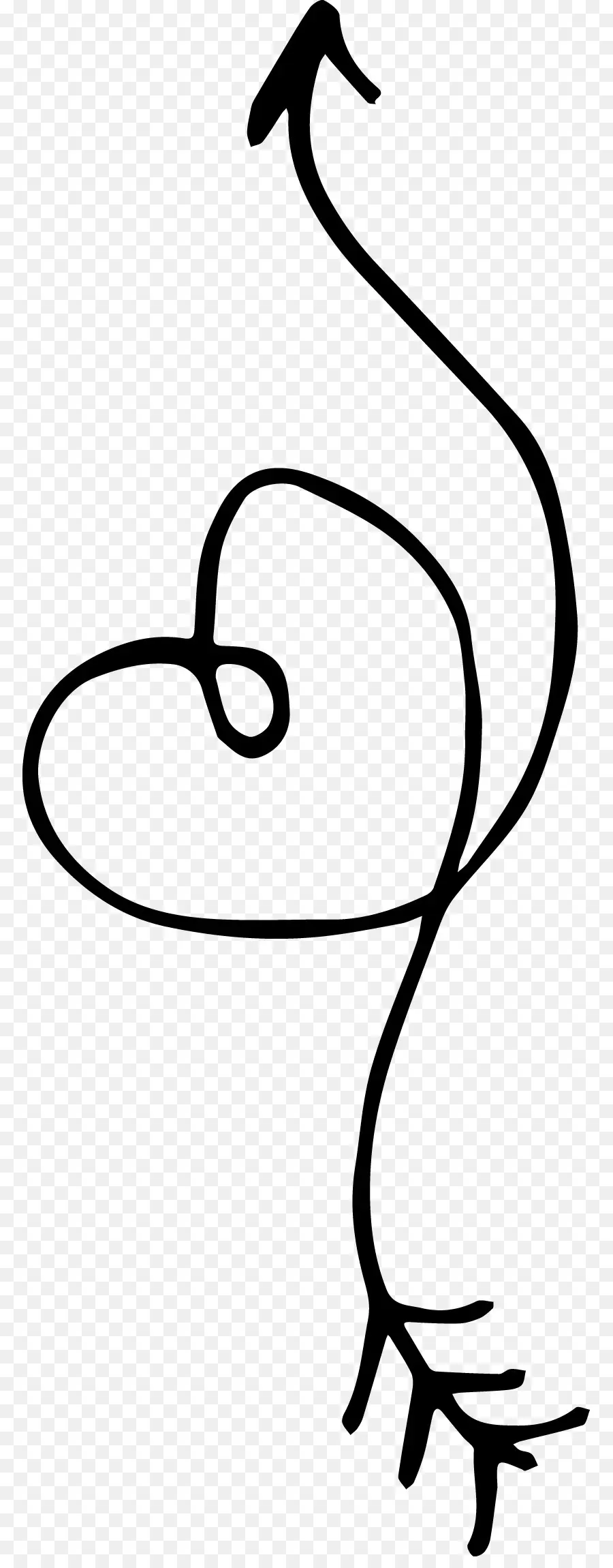 Doodle De Corazón De Flecha，Flecha PNG