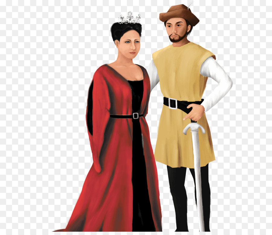 Pareja Medieval，Corona PNG