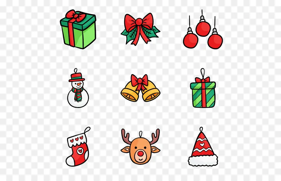 Iconos De Navidad，Día Festivo PNG