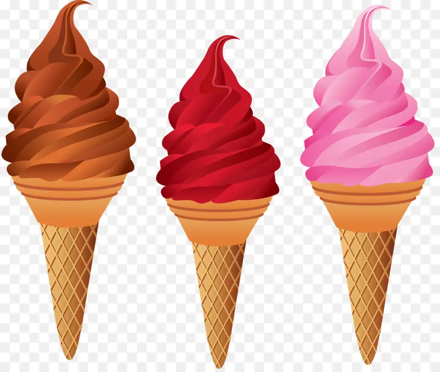 Conos De Helado，Dulce PNG