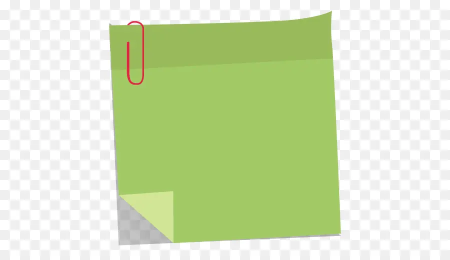 Nota Adhesiva Verde，Clip De Papel PNG