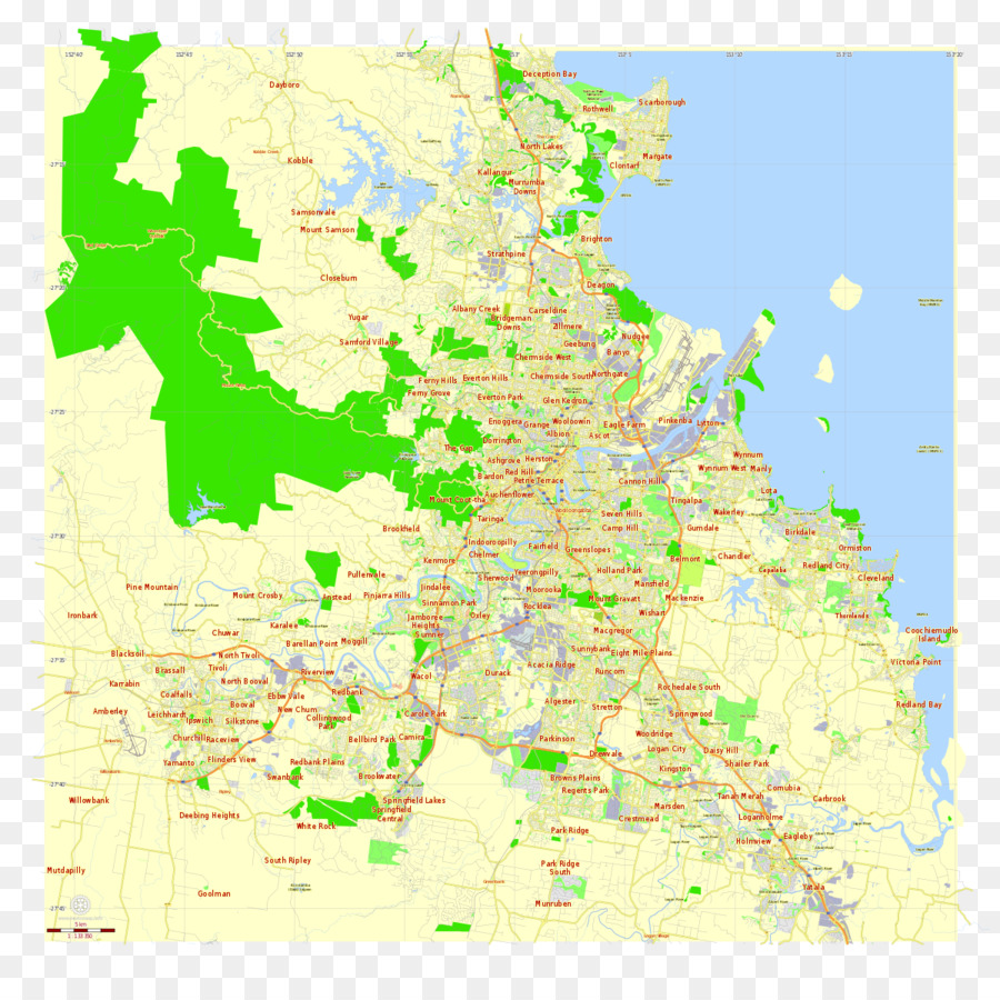 El Distrito Central De Negocios De Brisbane，La Ciudad De Brisbane PNG