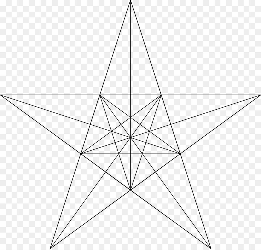 Pentágono Con Estrella，Geometría PNG