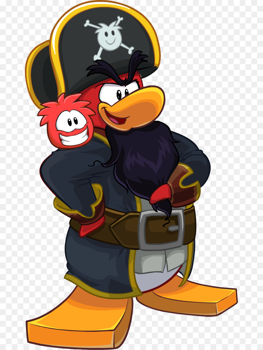 Pingüino Pirata，Dibujos Animados PNG