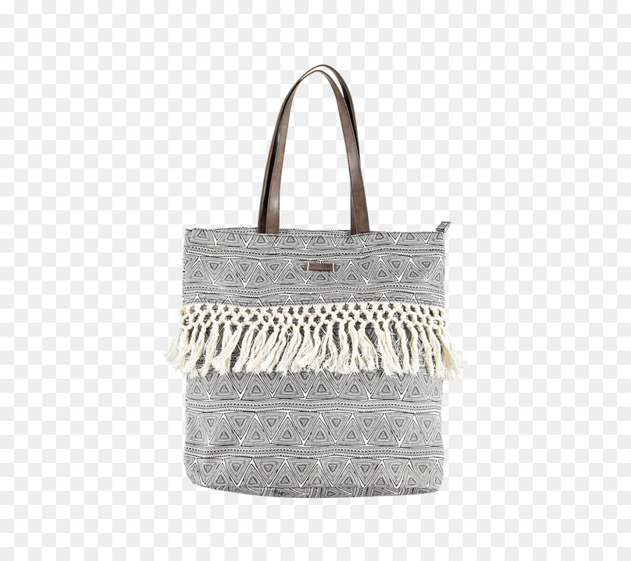 Bolsa Tote Gris，Franja PNG