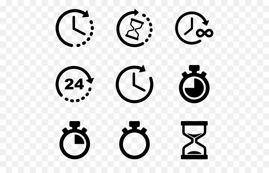 Iconos De Reloj，Tiempo PNG