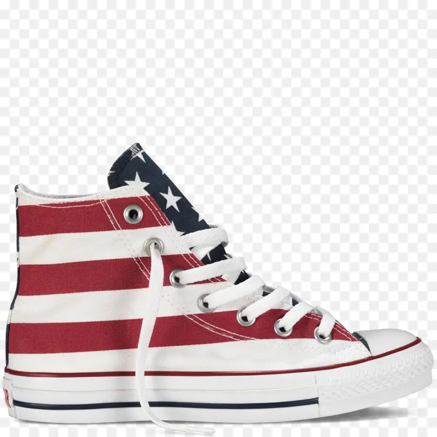 Zapato Con Bandera Americana，Zapatilla PNG