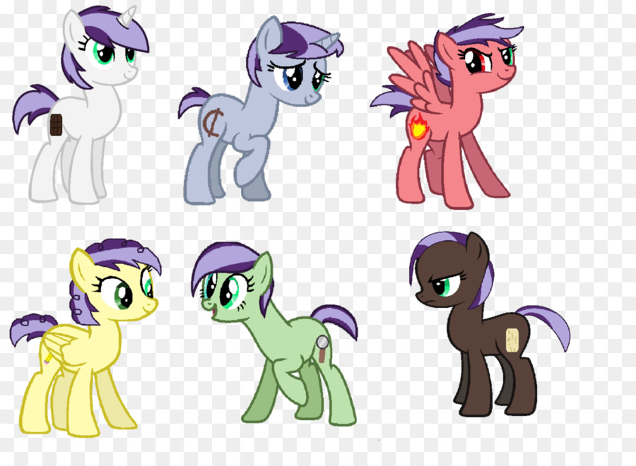 Ponis Coloridos，Dibujos Animados PNG