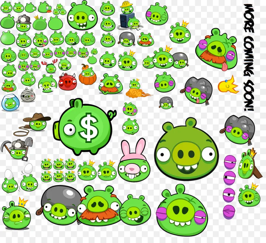 Cerdos Verdes，Angry Birds PNG