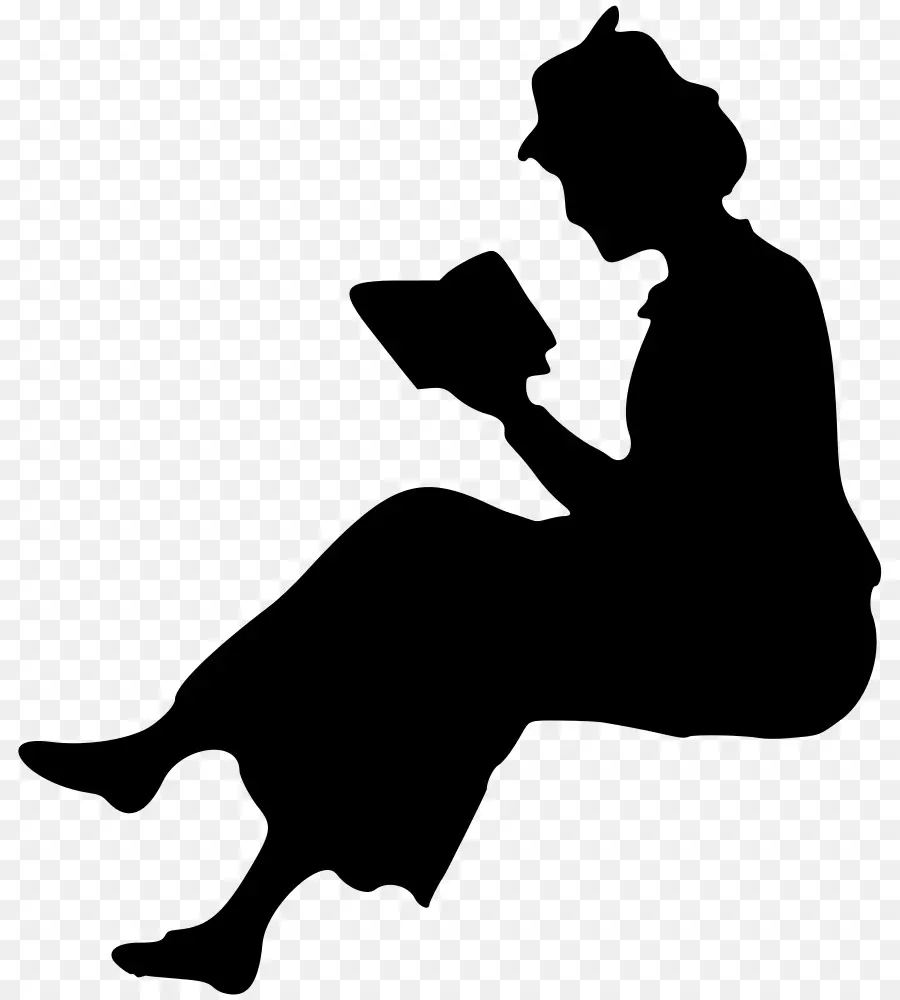 Mujer Leyendo，Libro PNG