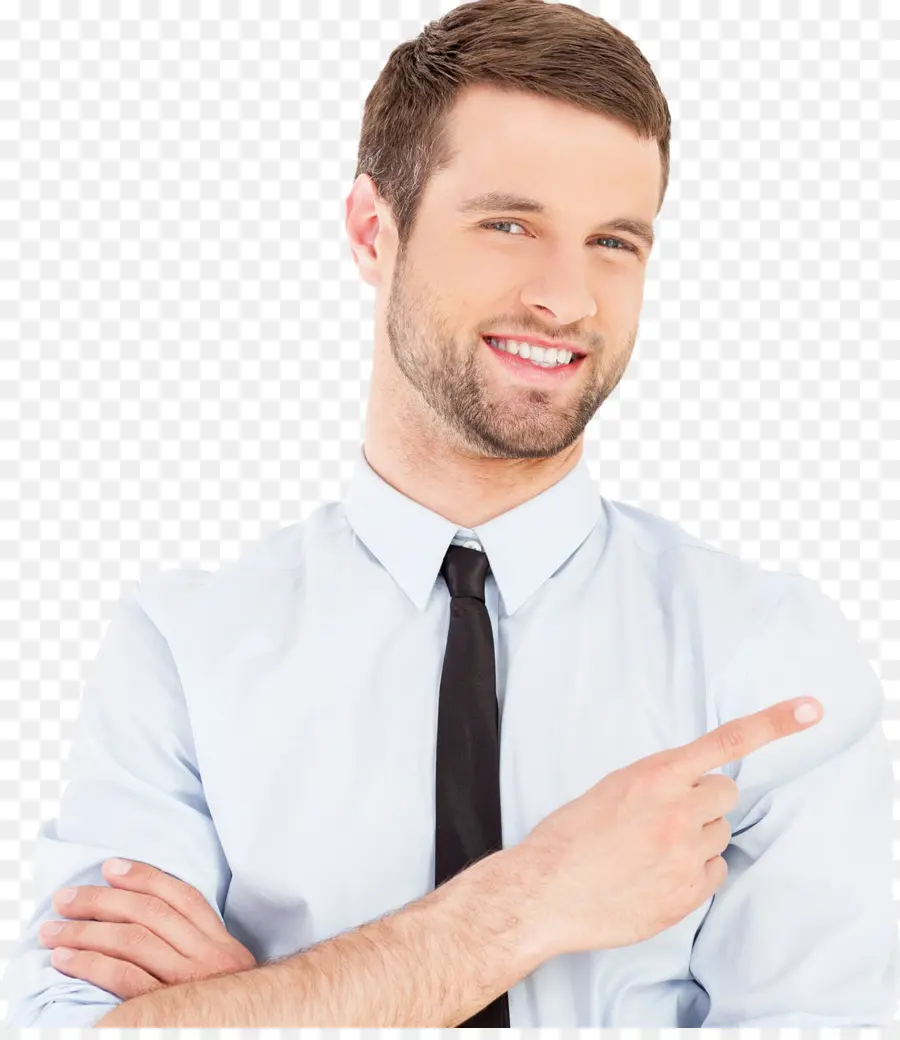 Hombre Señalando，Sonrisa PNG