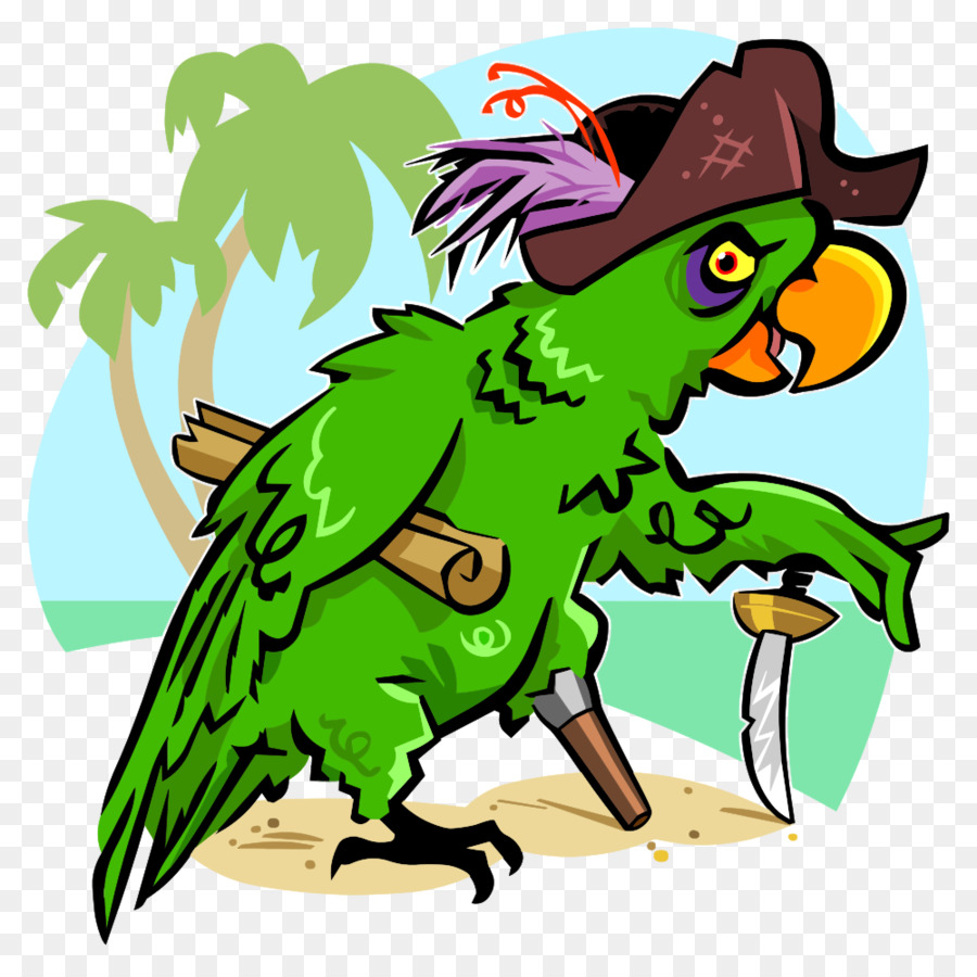 Loro Pirata，Verde PNG