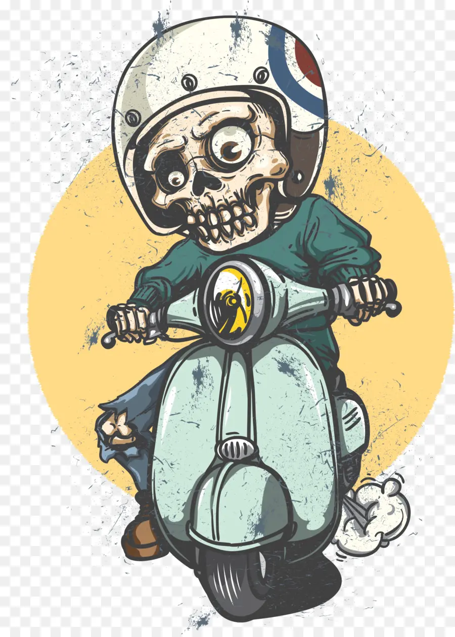 Esqueleto，Motocicleta PNG