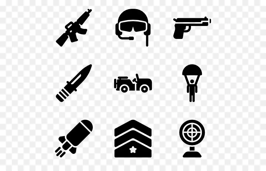 Iconos Militares，Armas PNG