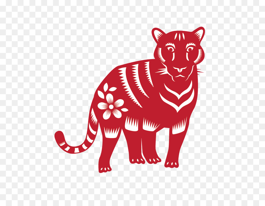 Tigre Rojo，Flor PNG