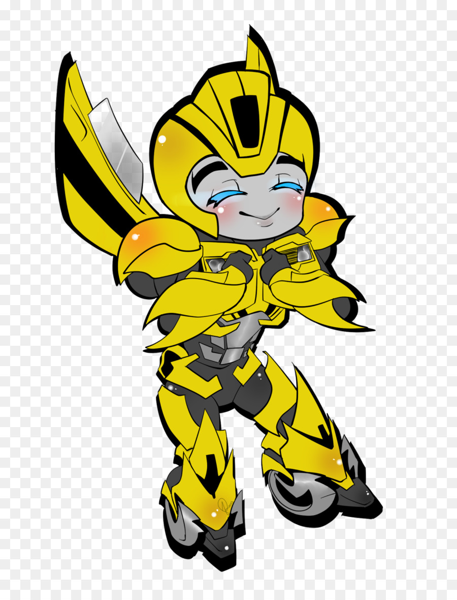 Robot Amarillo，Lindo PNG