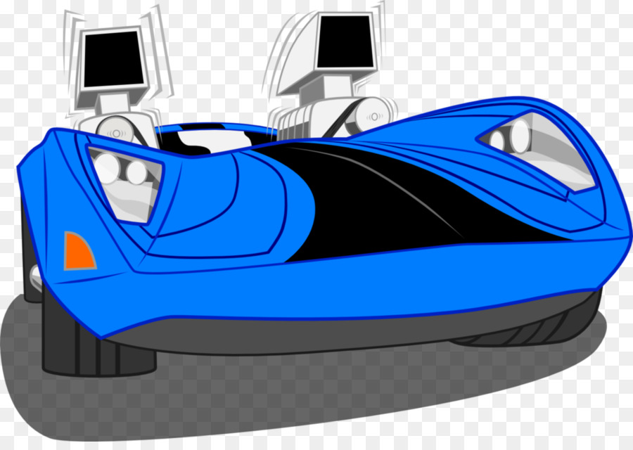 Coche De Dibujos Animados，Azul PNG