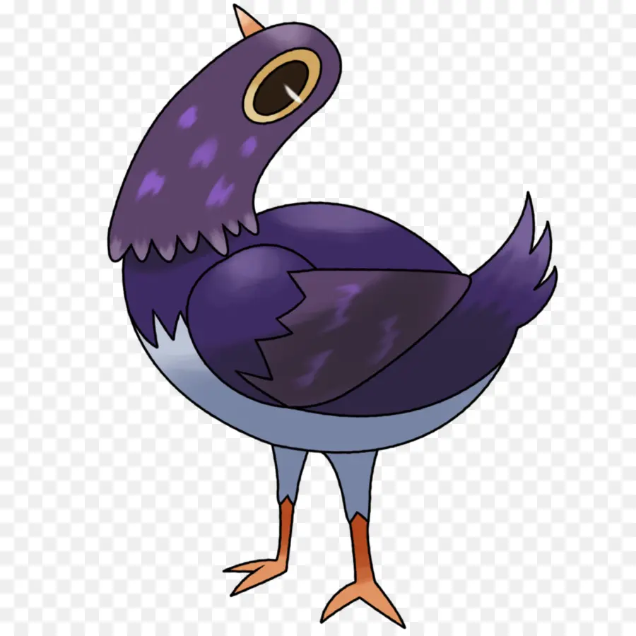 Pájaro De Dibujos Animados，Púrpura PNG