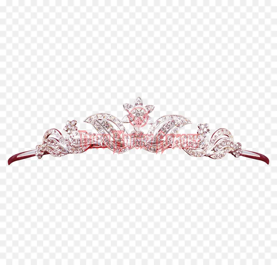 Tiara Roja Y Plateada，Joyas PNG