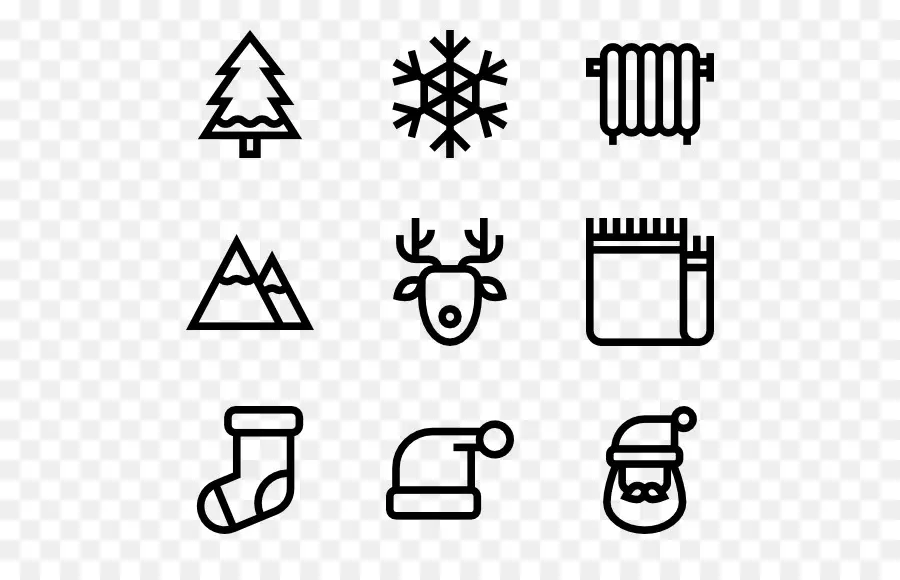 Iconos De Invierno，Navidad PNG