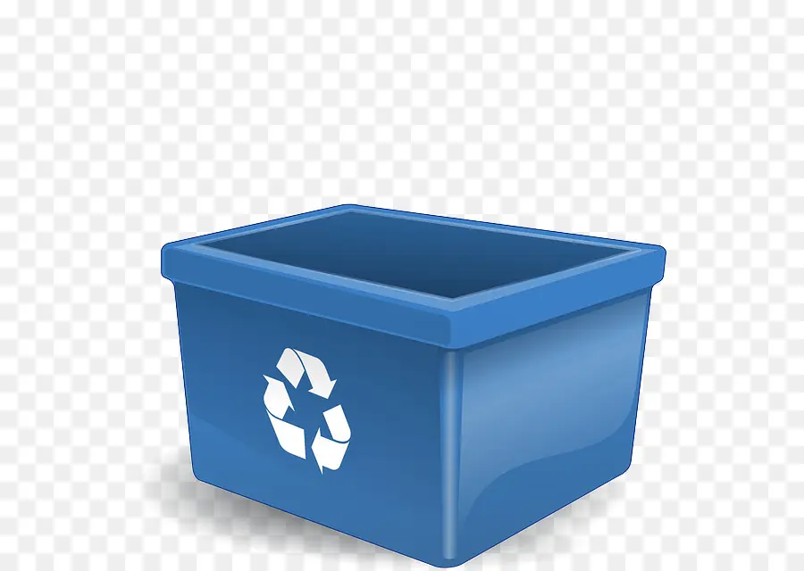 Papelera De Reciclaje Azul，Reciclar PNG