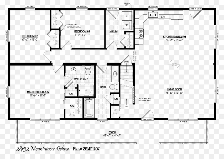 Cabaña De Madera，Plan De Casa PNG