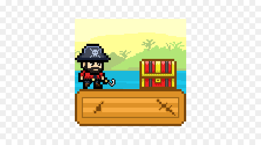Pixel Art，La Piratería PNG