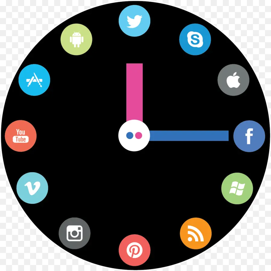 Medios De Comunicación Social，Reloj PNG