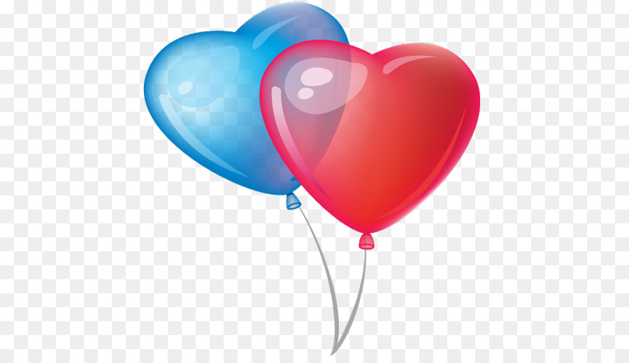 Globos De Corazon，Rojo PNG