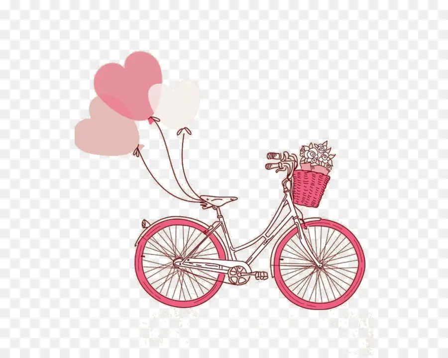 Bicicleta Rosa，Bicicleta PNG