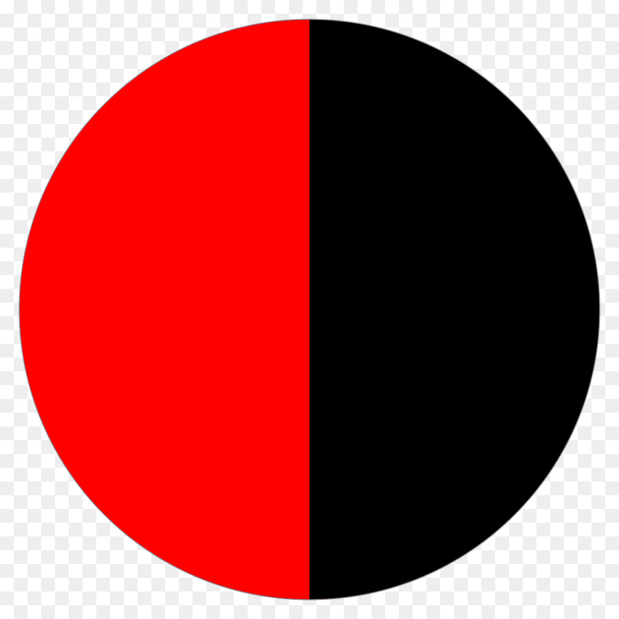 Círculo Rojo Y Negro，Medio Circulo PNG