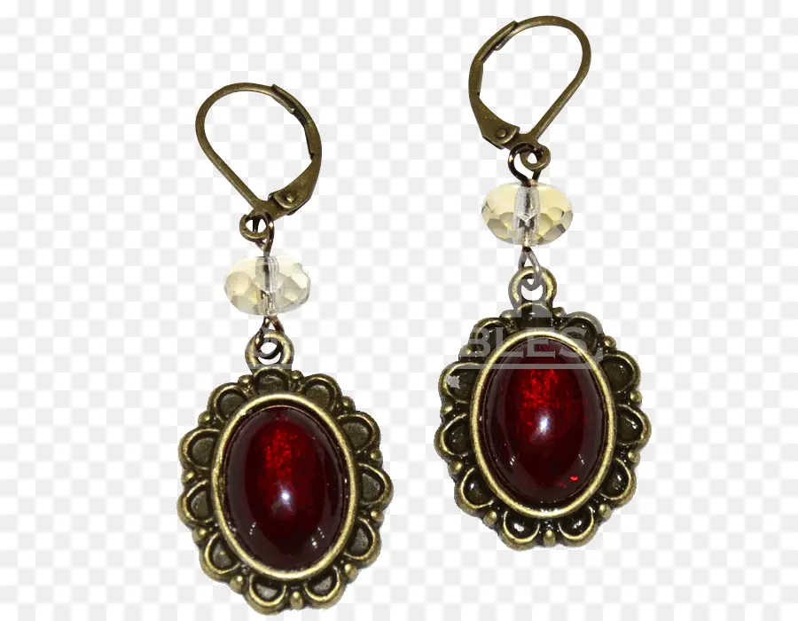 Pendientes Rojos，Accesorio PNG