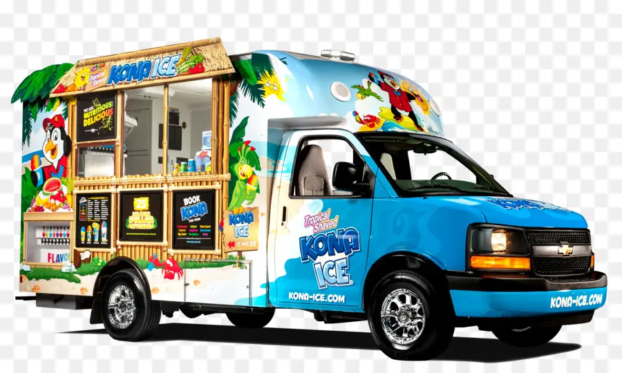 Kona Ice，Camión De Comida PNG