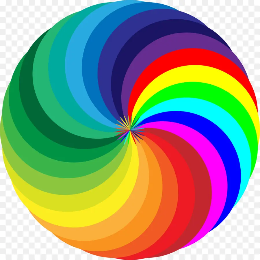 Espiral Colorida，Arcoíris PNG