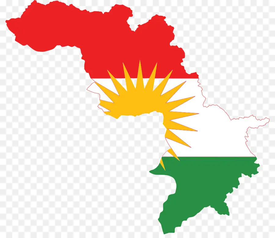 Mapa De La Bandera Del Kurdistán，Kurdistán PNG