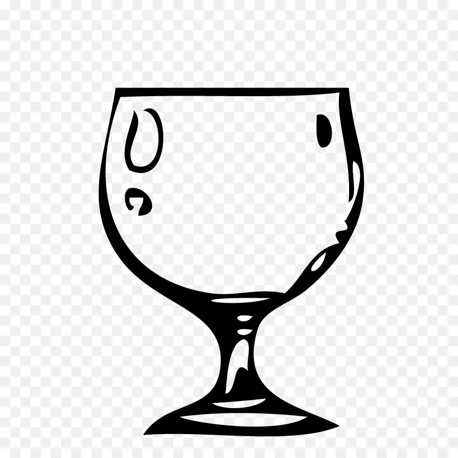 Copa De Vino，En Blanco Y Negro PNG