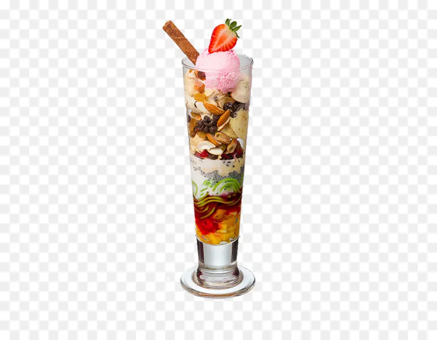 Parfait Colorido，Helado PNG